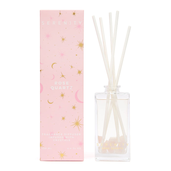 Serenity Rose Quartz Crystal Diffuser 130ml