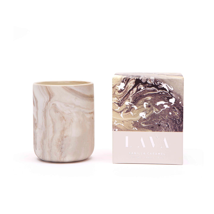 Serenity Lava Vanilla Caramel Small Candle 130g