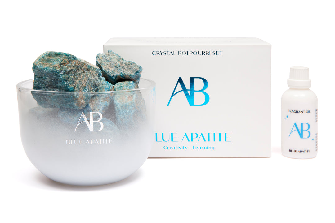 Aromabotanical Blue Apatite Crystal Potpourri & Oil