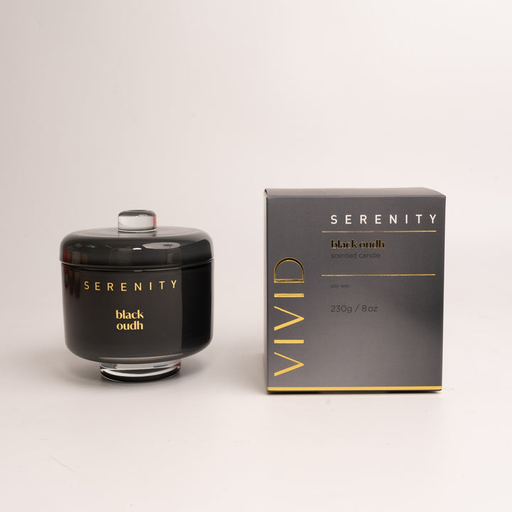 Vivid Black Oudh 230g Candle