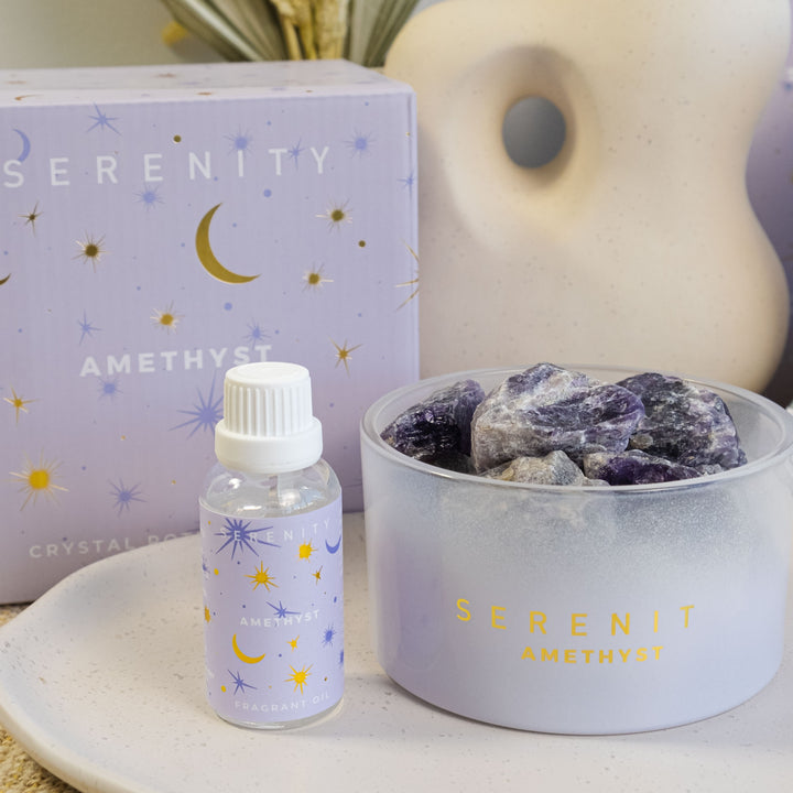 De-Stress Amethyst Crystal Potpourri & Oil