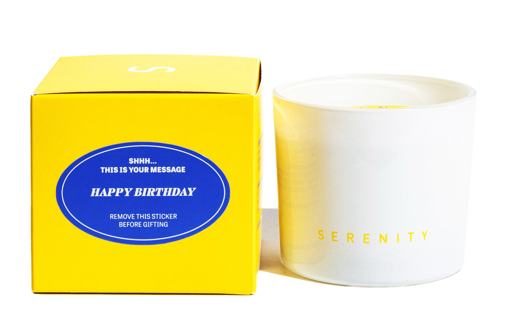 Serenity Hidden Messages Apricot & Peach Tea Candle 250g