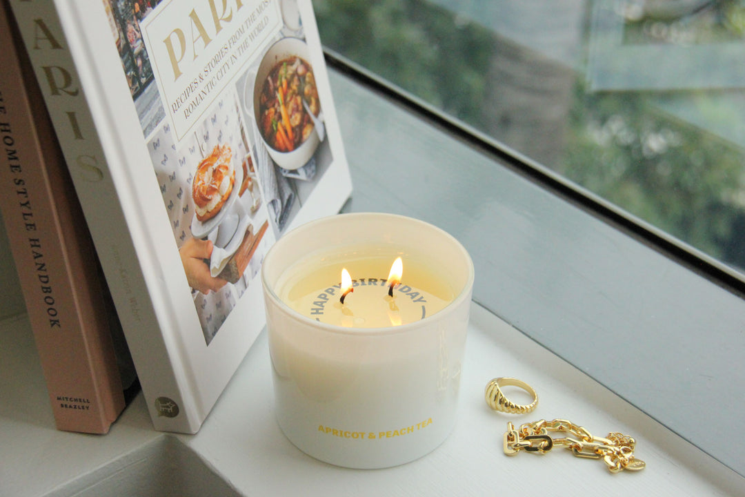 Serenity Hidden Messages Apricot & Peach Tea Candle 250g