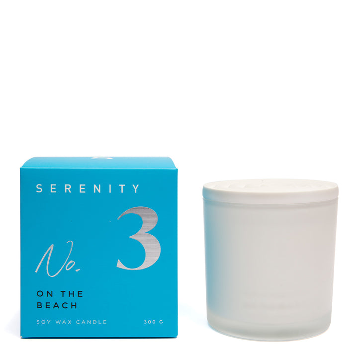 Serenity Numbered Core On the Beach Candle 300g