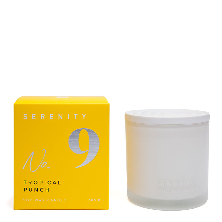 Serenity Numbered Core Tropical Punch Candle 300g 